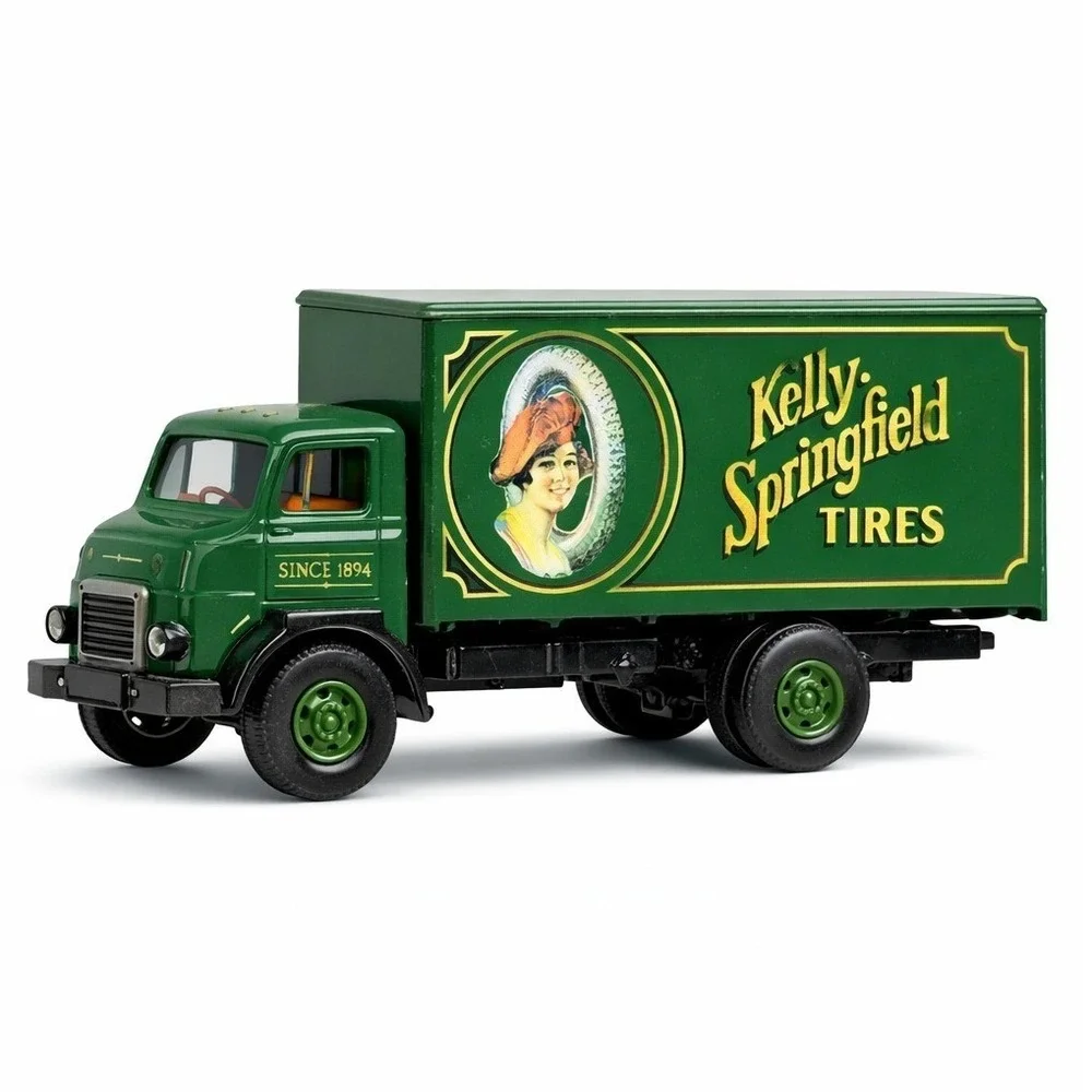 Vintage Hartoy 1992 Kelly Springfield Tires Diecast Delivery‎ Truck Green T-7